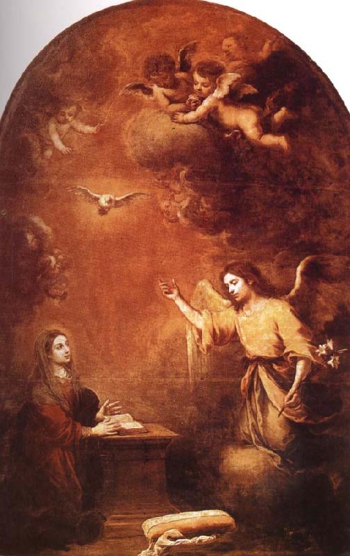 Bartolome Esteban Murillo Angel messenger oil painting image